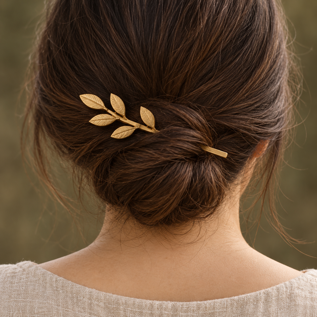 Meadow Leaf Hair Pin lifestyle